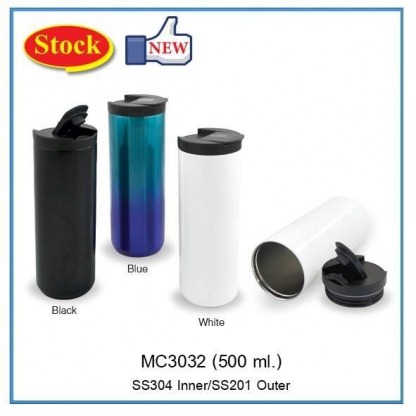 กระบอกน้ำเก็บความเย็น 500ml. ราคาพิเศษ MC3032 - โรงงานผลิตสินค้าพรีเมียม - พรประเสริฐ อินเตอร์เทรด